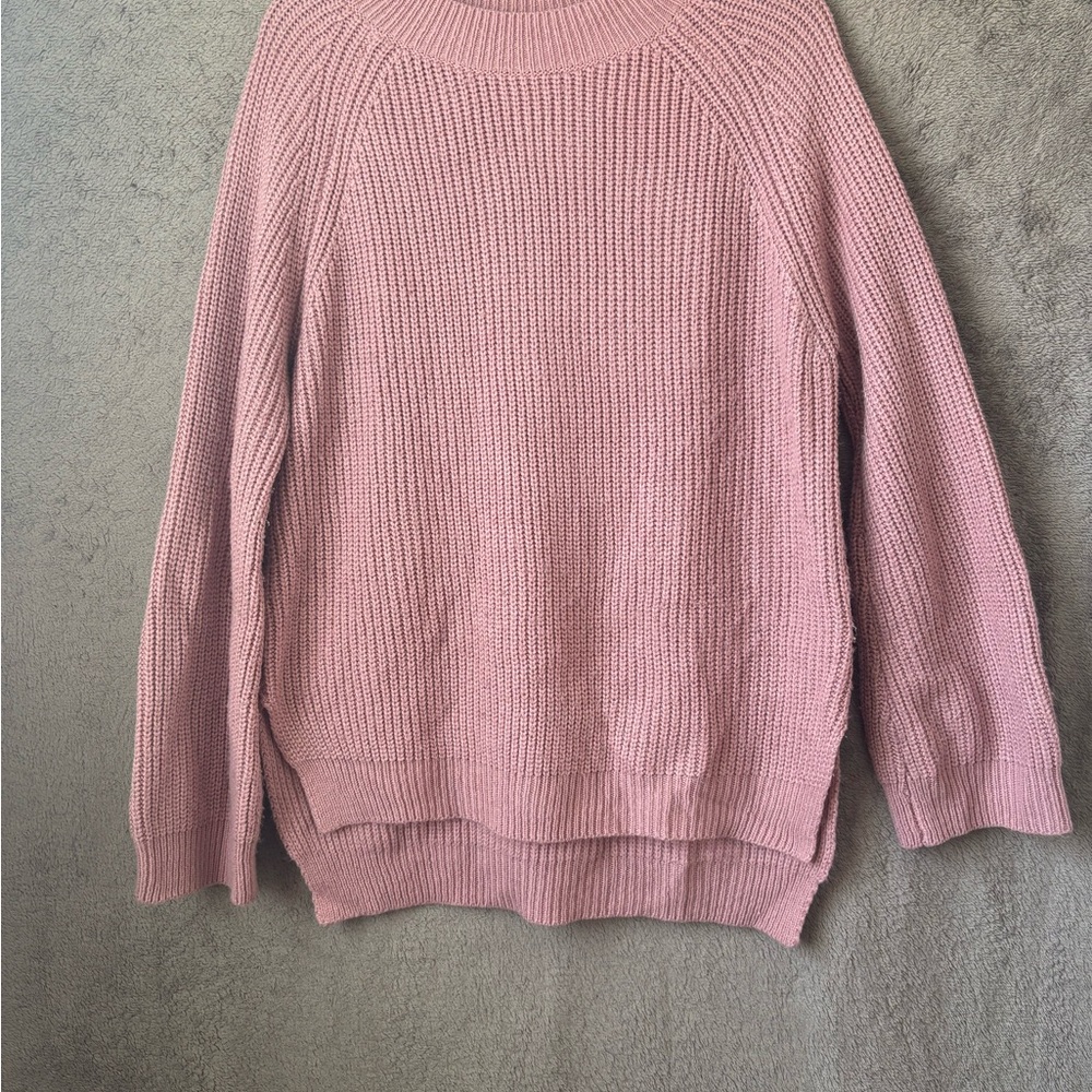 TeenBell Dusty Rose Crew Neck Sweater